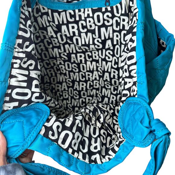 Marc by Marc Jacob’s tote quilted tote shoulder bag blue - Picture 8 of 9